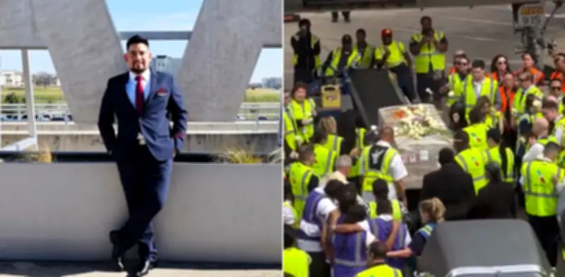 Conmovedora despedida a Eric Gutiérrez, auxiliar de vuelo asesinado en Medellín y repatriado a Estados Unidos