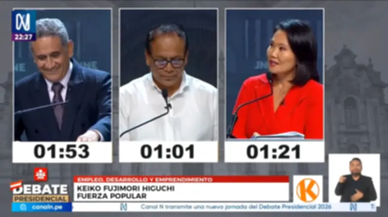 Debate presidencial en Perú evidencia polarización extrema entre candidatos