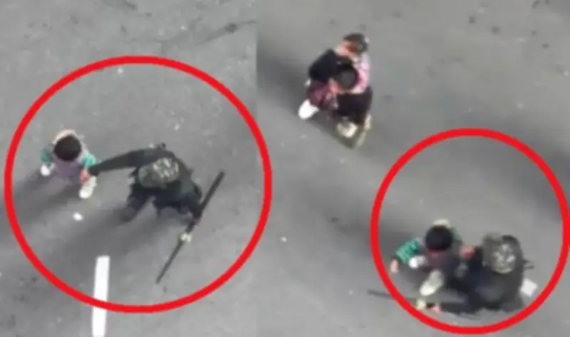 Denuncian uso de niños como escudos humanos en protesta indígena en Bogotá