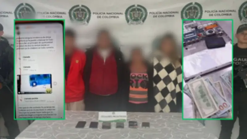 Desarticulan red criminal que extorsionaba a adultos mayores con falsas encomiendas en Bogotá