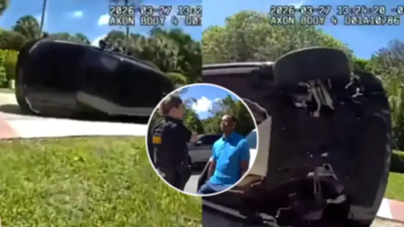 Detalles del arresto de Tiger Woods tras accidente de tránsito donde su auto volcó