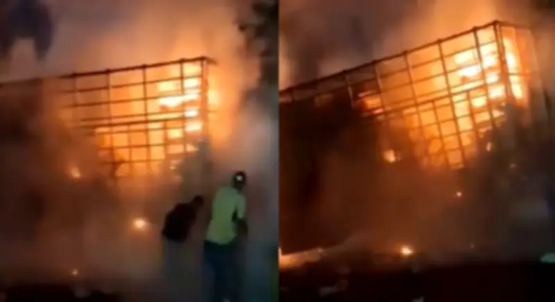 Disidentes de Farc queman camión con pollos vivos en Jamundí