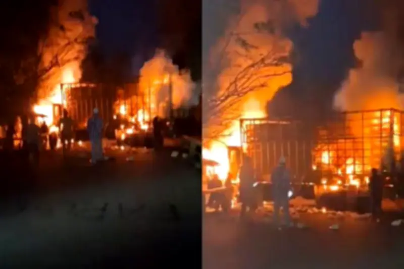 Disidentes de Farc queman camión en Jamundí y bloquean vía