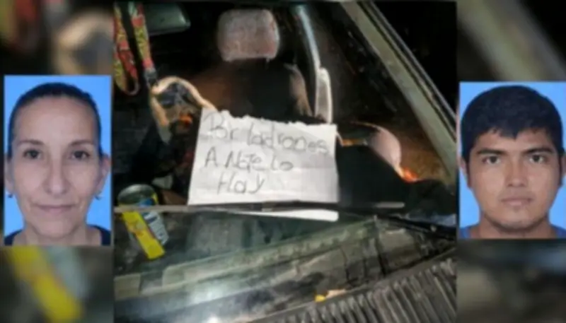 Doble homicidio en Ocaña: Asesinos dejaron mensaje amenazante en parabrisas