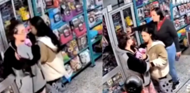 Dos mujeres agreden a empleada tras ser sorprendidas robando en tienda de mascotas de Bogotá
