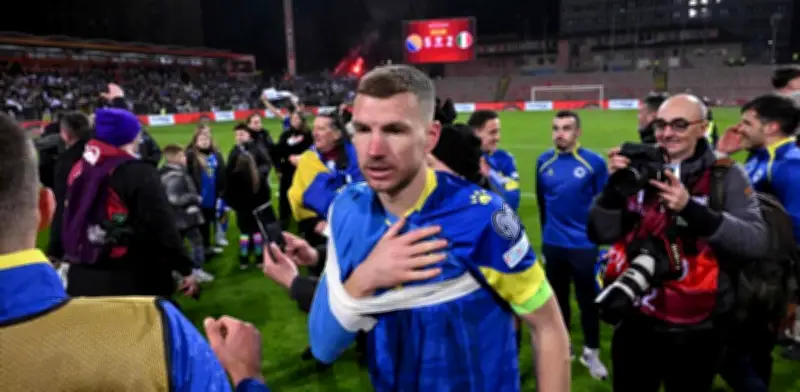 Edin Dzeko dedica histórica clasificación de Bosnia al Mundial a amigos fallecidos por bomba