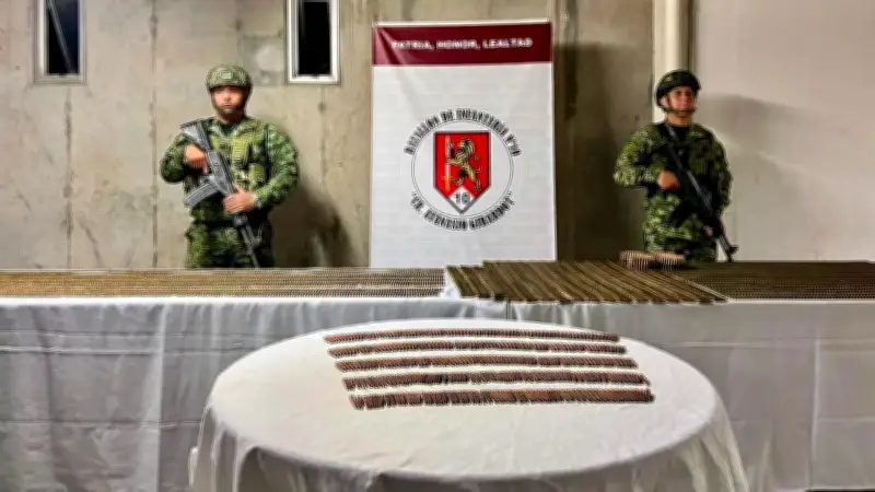 Ejército halla enorme caleta de municiones tras combates con el Frente 18 en Ituango, Antioquia