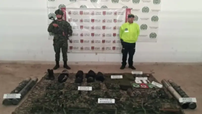 Ejército incauta arsenal del Clan del Golfo en frontera de Norte de Santander y Cesar