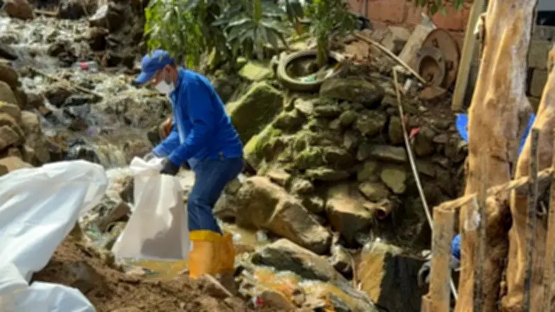 Emergencias por lluvias en Medellín: más de 60 afectados y 11 viviendas evacuadas