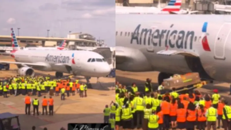 Emotivo homenaje de American Airlines al auxiliar de vuelo asesinado en Medellín