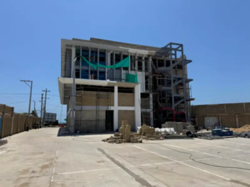 Estación de Bomberos en Bocagrande alcanza 89% de avance con entrega prevista para mayo