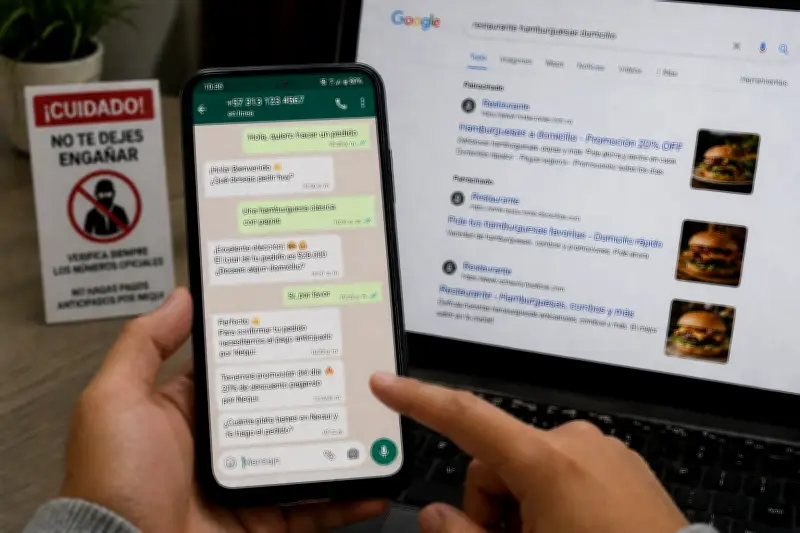 Estafas digitales a restaurantes en Bucaramanga: modus operandi revelado