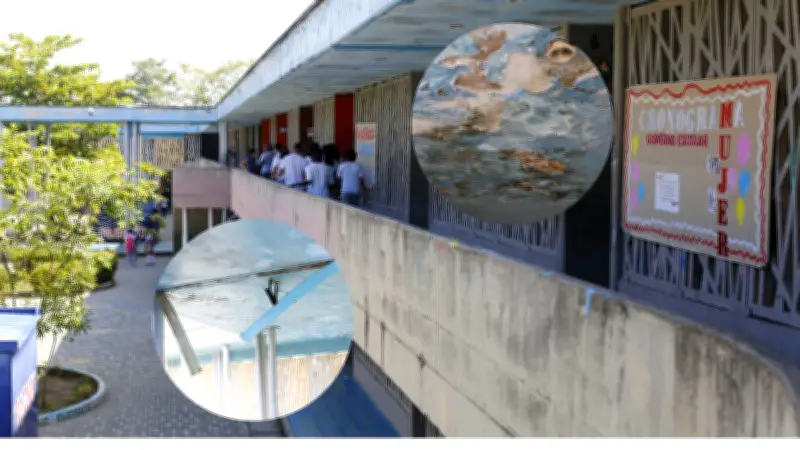 Estudiantes de Cartagena exigen reparación urgente en colegio Clemente Manuel Zabala