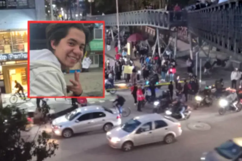Estudiantes de Uniminuto bloquean la Calle 80 en Bogotá tras asesinato de compañero