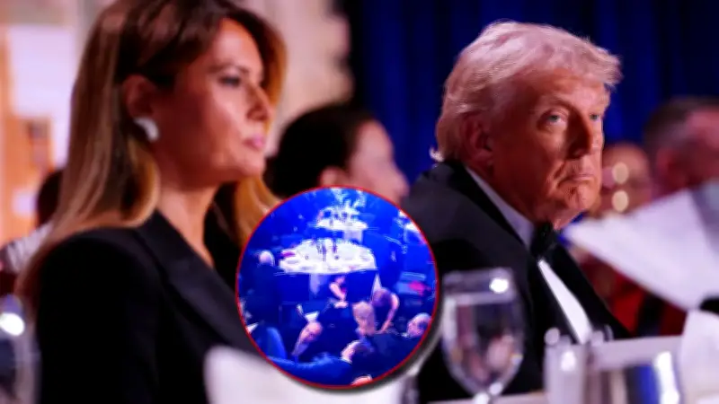 Evacúan a Trump de cena de corresponsales por aparentes disparos