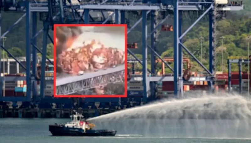Explosión de camión cisterna causa pánico en Puente de las Américas del Canal de Panamá