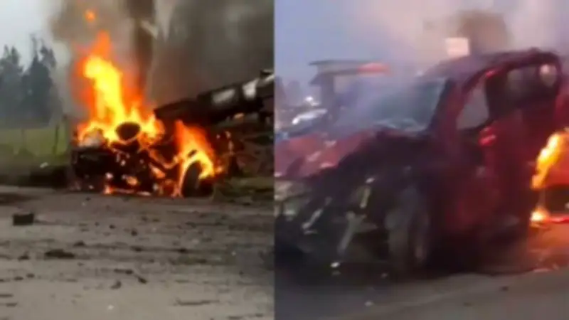 Explosión en peaje de Zipaquirá deja dos muertos y 19 heridos: sobreviviente lamenta pérdida de su vehículo