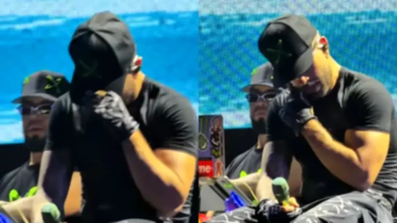 Feid rompe en llanto durante concierto: fans vinculan emoción con separación de Karol G