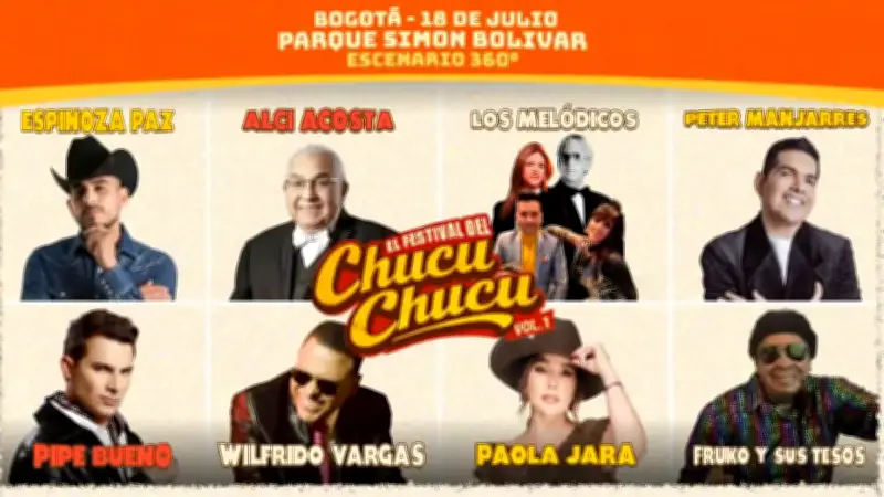 Festival del Chucu Chucu llega por primera vez al Parque Simón Bolívar de Bogotá