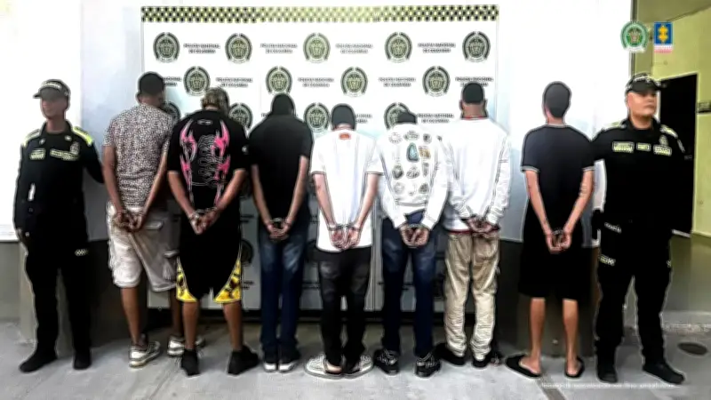 Fiscalía judicializa a siete hombres por microtráfico en Barrancabermeja