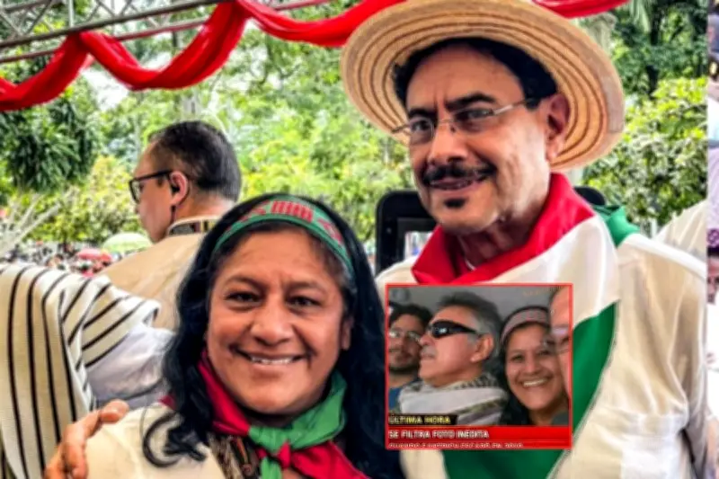 Foto viral de Cepeda y Quilcué con 'Santrich' es falsa: fue alterada con inteligencia artificial