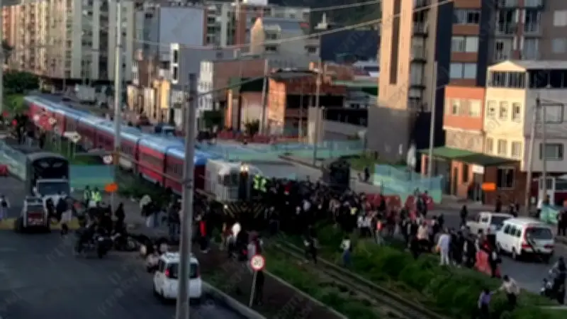Fuerte accidente entre tren y peatón en el norte de Bogotá: esto se sabe