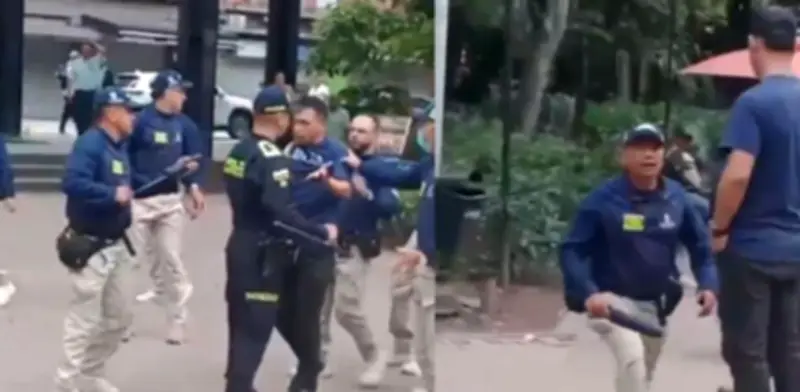Gestores de convivencia de Medellín golpean a hombre en parque Bolívar: Procuraduría investiga