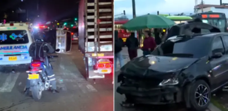 Grave accidente de tránsito en el sur de Bogotá: volcamiento y choque contra vivienda