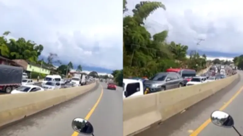 Grave accidente en vía Popayán-Cali bloquea tráfico en Jueves Santo
