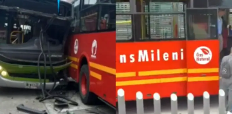 Grave accidente entre buses de TransMilenio en la avenida Suba de Bogotá: evacuación masiva