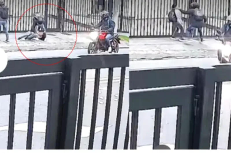 Grito de auxilio en Teusaquillo: mujer víctima de violento robo en Bogotá captado en video