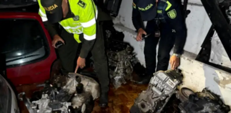 Hallan 13 motores con números borrados en bodega de Barrios Unidos