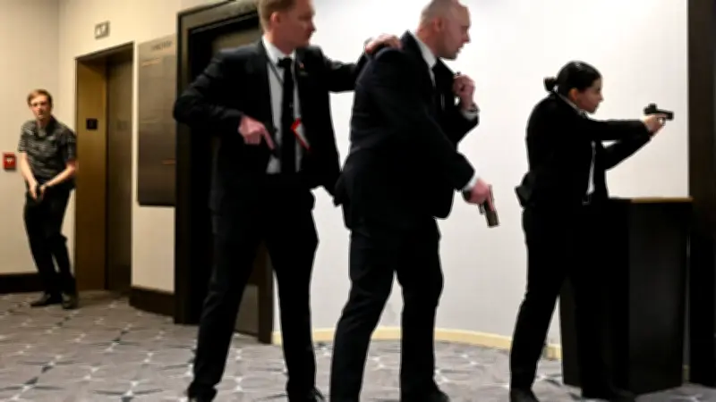 Hipótesis del tiroteo en gala con Trump: el tercer intento contra el presidente