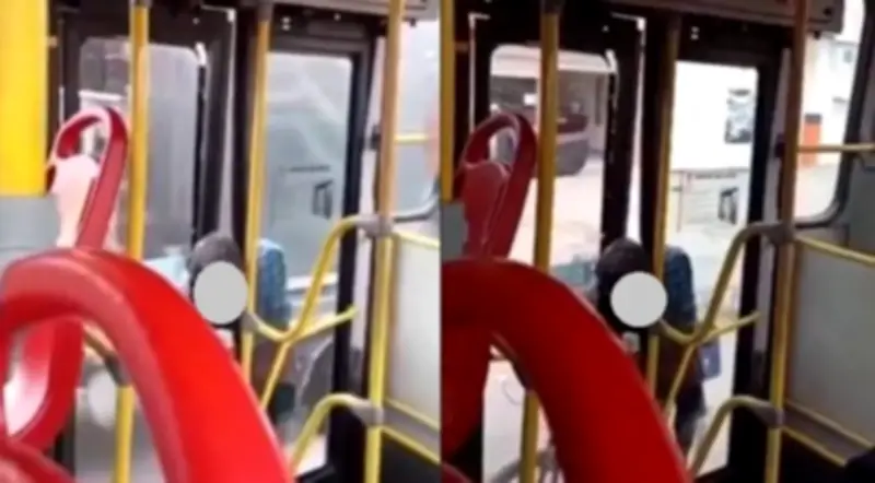 Hombre queda atrapado en puerta de TransMilenio al intentar colarse en Bogotá