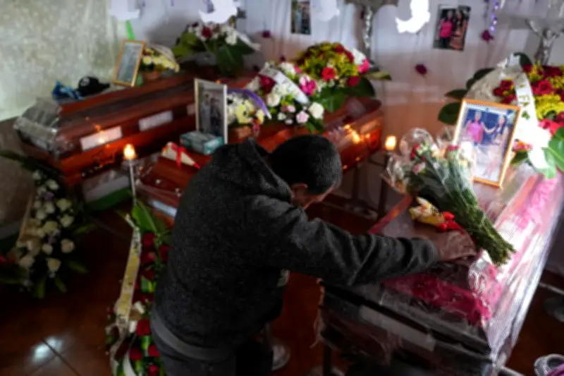 Homenaje a los 21 civiles muertos en ataque en Cajibío, Cauca