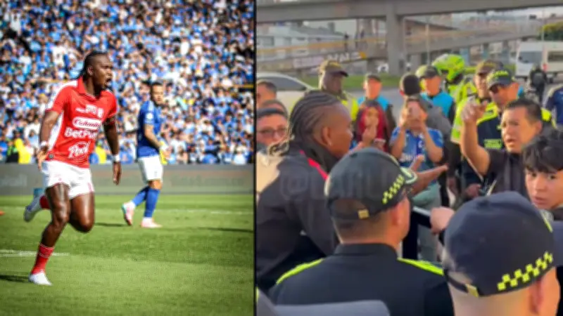 Hugo Rodallega sufre agresión con piedra por hincha de Millonarios tras partido en El Campín