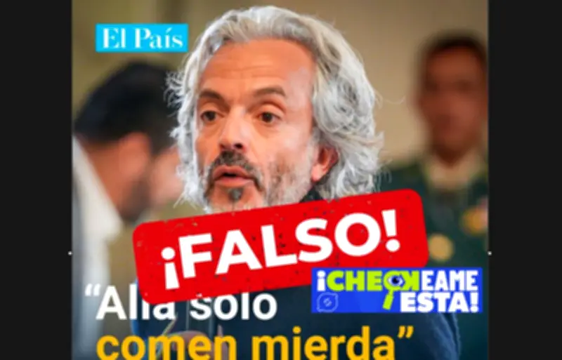 Imagen falsa de Juan Daniel Oviedo sobre Buenaventura es desmentida por verificación digital