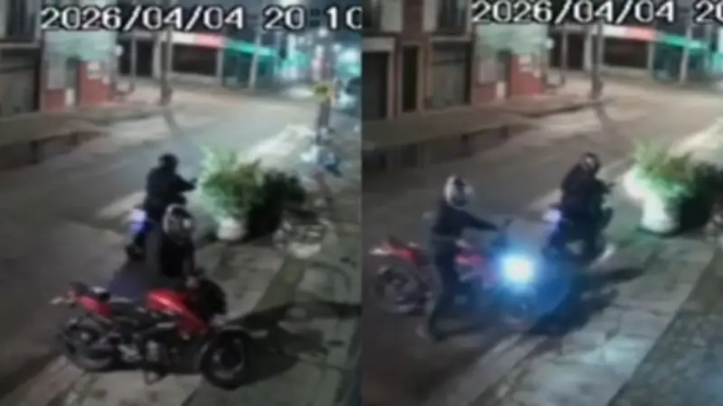 Impactante robo de moto en Bogotá: Delincuentes la hurtaron en menos de 30 segundos