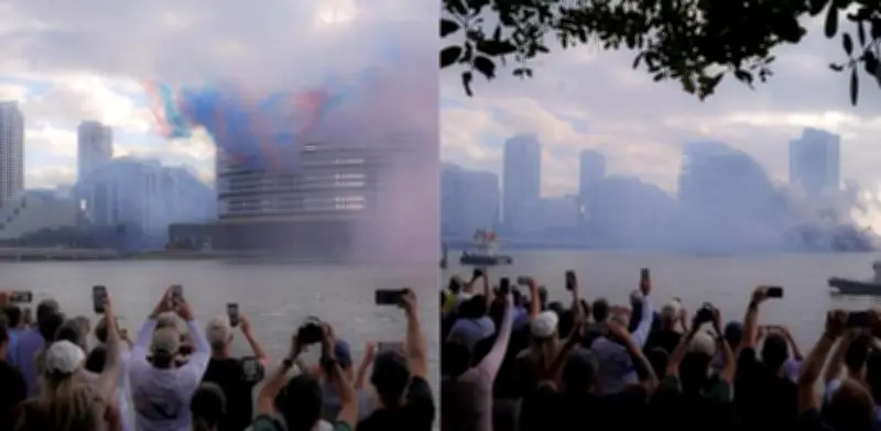 Implosión controlada derriba hotel Mandarin Oriental en Miami: 23 pisos reducidos a escombros en 20 segundos