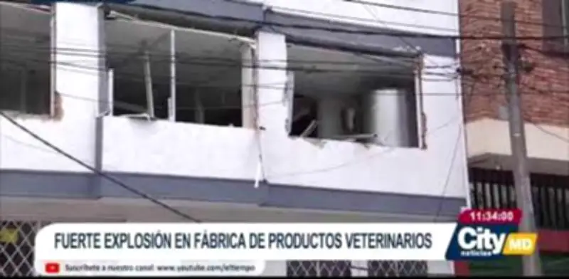 Incendio en fábrica de Kennedy deja tres heridos por explosión de tanque de alcohol en Bogotá