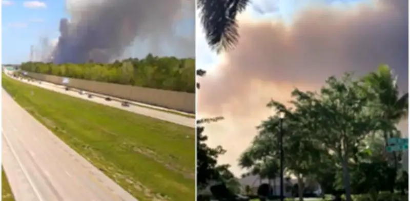 Incendio forestal en Florida obliga a miles a evacuar: vientos complican extinción