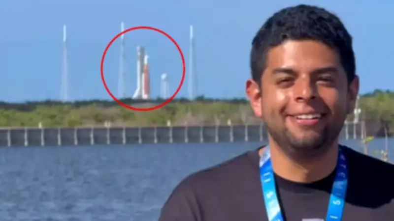 Influencer colombiano de ciencia narra su vivencia en el histórico lanzamiento de Artemis 2