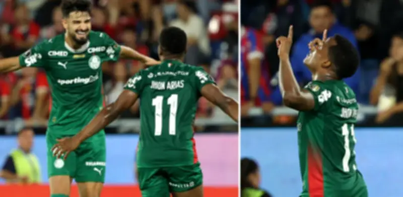 Jhon Arias rompe sequía en Libertadores con golazo para Palmeiras