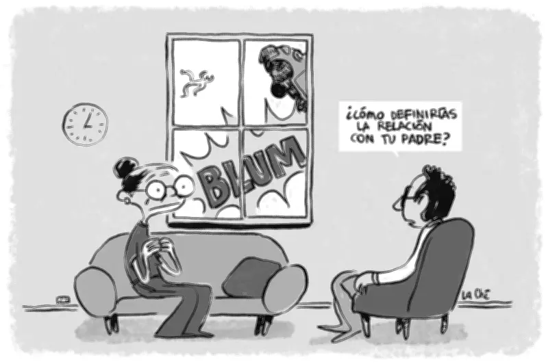La compleja relación con el padre: una reflexión desde la caricatura