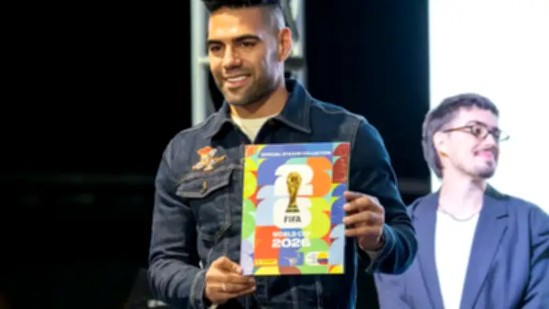 Lanzamiento del álbum Panini del Mundial 2026: Falcao brilló en El Campín
