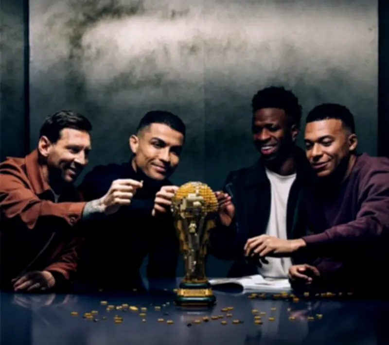 LEGO lanza colección de fútbol con Ronaldo, Messi, Mbappé y Vinicius Jr. para el Mundial 2026