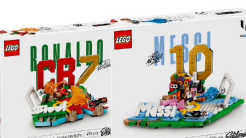 LEGO lanza colección 'Editions' con figuras de Ronaldo, Messi, Mbappé y Vinicius Jr.