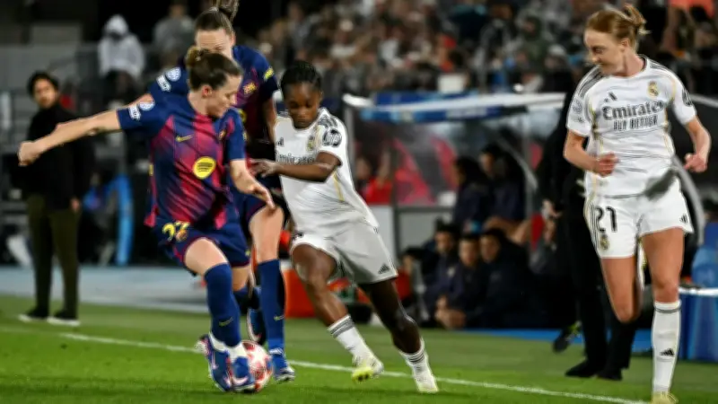 Linda Caicedo no evita goleada histórica del Barcelona sobre Real Madrid en Champions