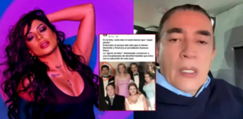 Marbelle defiende a su padre tras insinuación de Gustavo Bolívar sobre 'Papá Pitufo' en foto de su boda