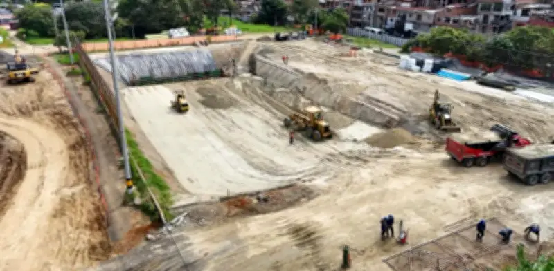 Medellín construye el mayor sistema de drenaje sostenible de Colombia para combatir inundaciones